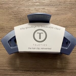 Teleties Large Open Hampton Bay Blue Hair Clip